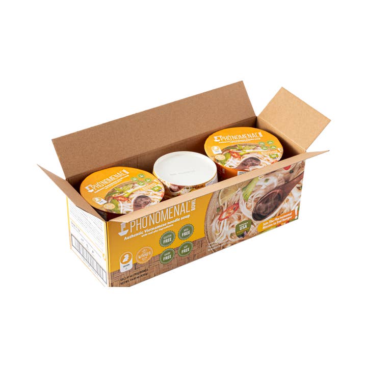 Phonomenal - Wholesale Ramen - Pho’nomenal Bowl Instant Chicken Pho (Case of 6 Bowls)