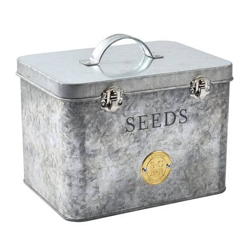 SC Galvanized Seed Tin for wholesale by Burgon & Ball