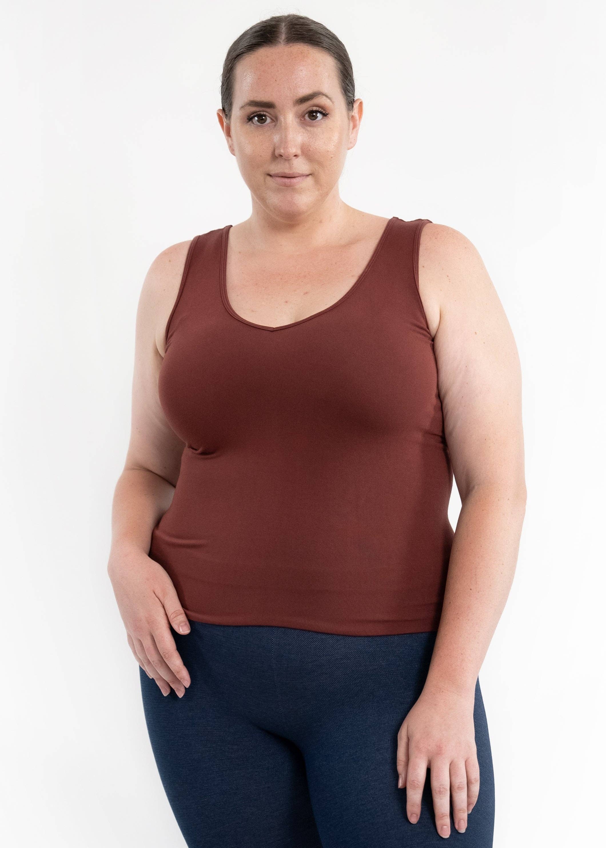 ELIETIAN - Wholesale Tank Top - Women's - Reversible Tank - Curvy Fit47