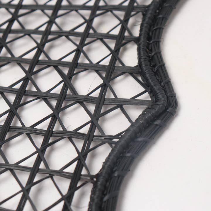 Tovaglietta nera a forma di palma Iraca, edizione natalizia per la vendita all'ingrosso da parte di Best of Colombia LLC