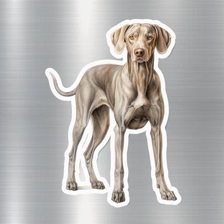 GraffMerch.com - Wholesale Phone & Laptop Stickers - Weimaraner Dog Sticker0