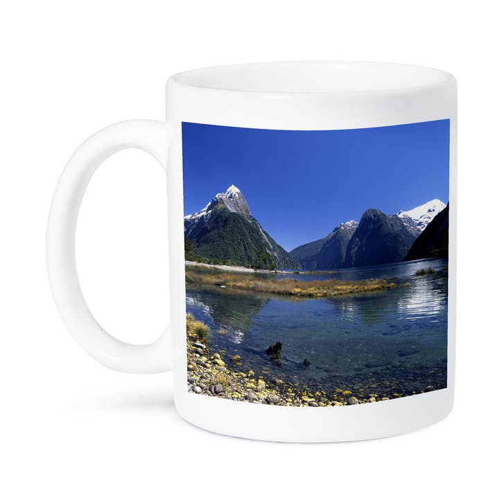 3dRose – wholesale Kaffekoppar – 3dRose, Nya Zeeland, Mitre Peak, Fiordland National Park-AU02 DWA5266 - David Wall, Mugg8
