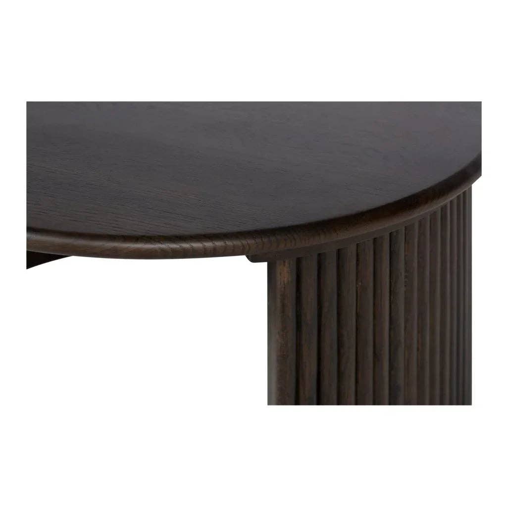 LOOMLAN - Wholesale Coffee Table - Penny Solid Oak Top Round Coffee Table9