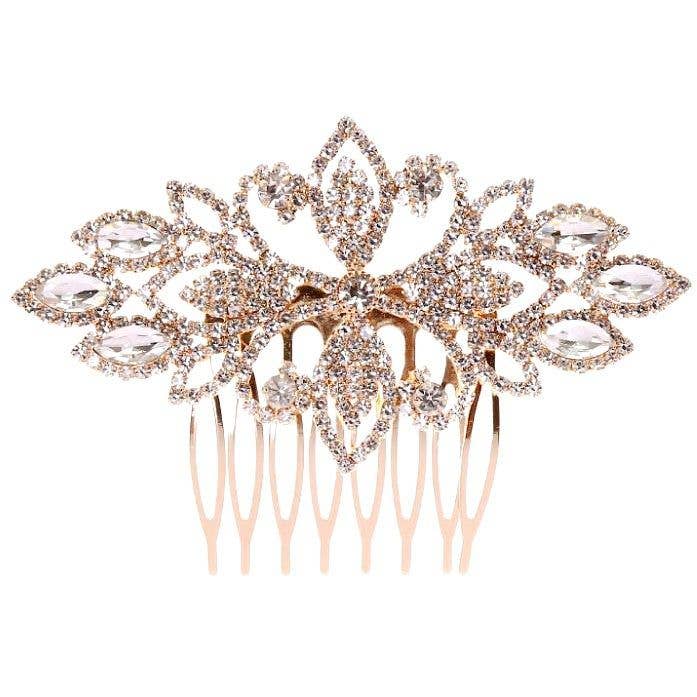 Diacly - Vente Épingles à cheveux - Peigne à épingles à cheveux teinté décoré de strass1