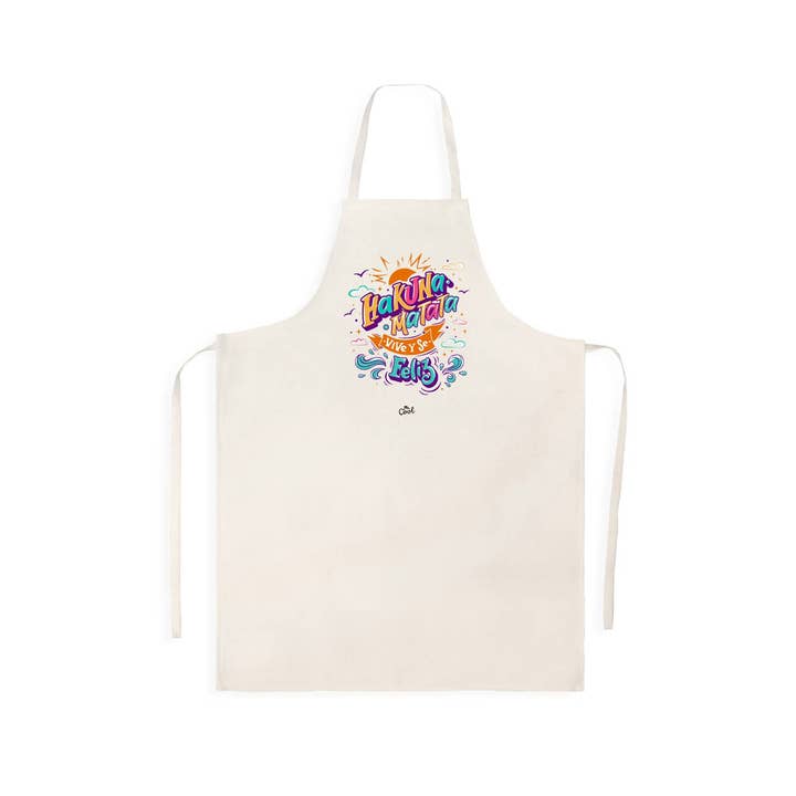 Avental de linho - Hakuna Matata viva e seja feliz por atacado de STAR WAY, S.L. | MrCool