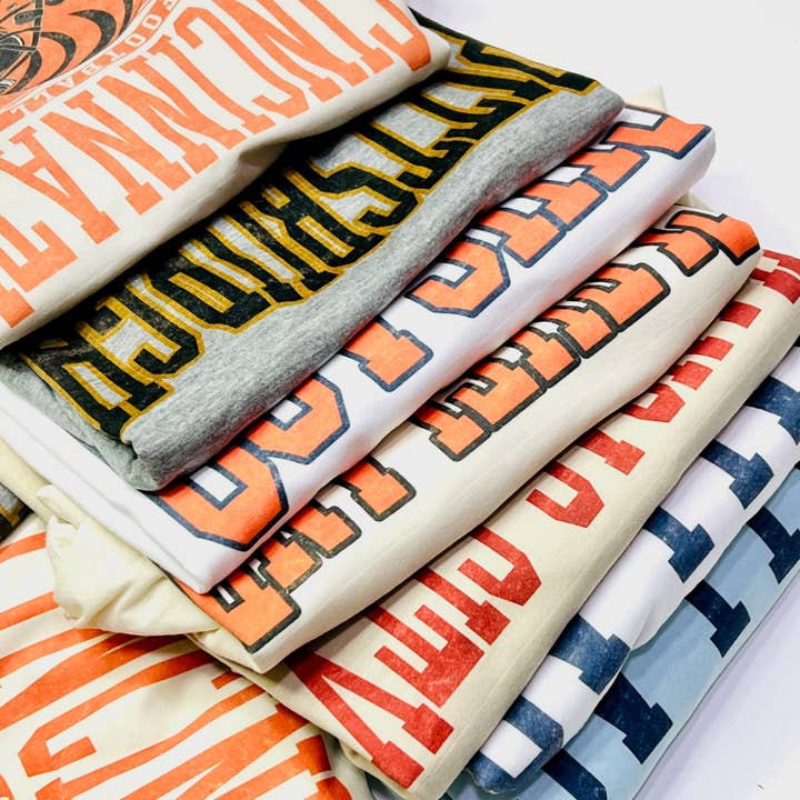 Par.tees by Party On! - Wholesale Screen Printed T-Shirt - Women's - Football Team Vintage Hometown retro Game Day Graphic Tee6