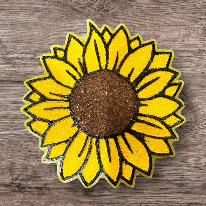 Sunflower Car Freshie for wholesale by Cup Culture
