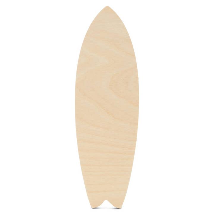 Woodpeckers Crafts - Wholesale Cutouts - Wood Surfboard Cutout, 12"
