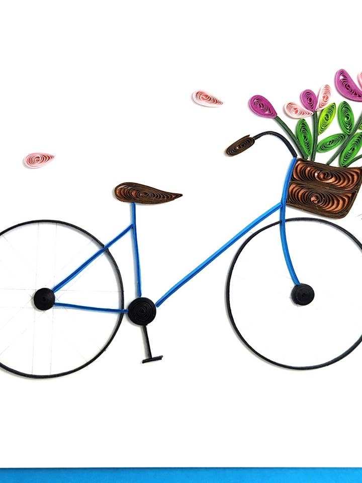 #705 Bicycle Card for wholesale by Iconic Quilling