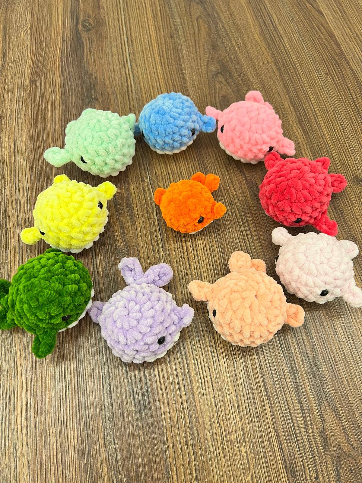 Emel Crochet - Wholesale Stuffed/Plush Toy - Kids & Baby - Mini Velvet Whale Keychain – Soft Handmade Ocean Charm4