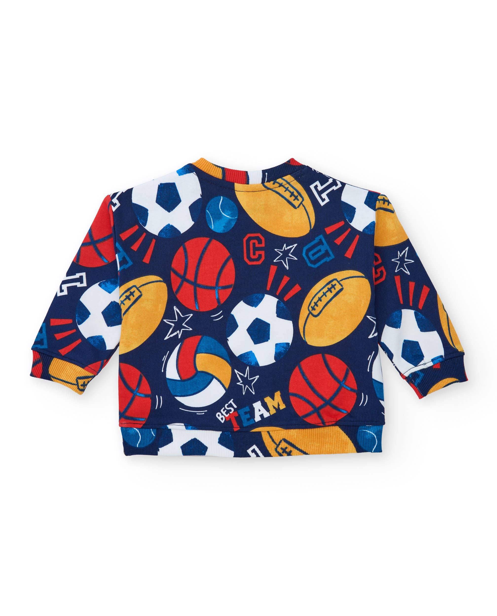 tuc tuc - Wholesale Sweatshirt - Kids - Blue fleece sweatshirt for boys with ball print1