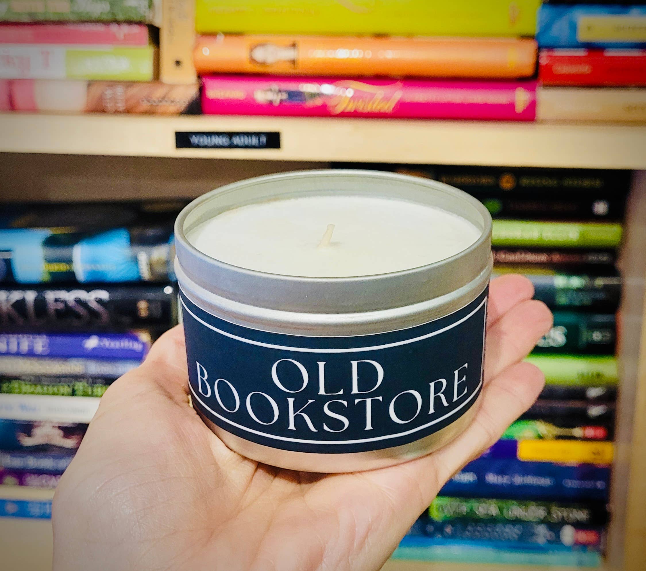 NovelTea Bookstore & Gifts - Wholesale Travel Candles - Old Bookstore - Leather & Coffee Scented Black Label Candle7