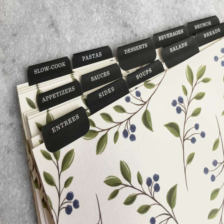 Wild Olive: print: recipe card dividers
