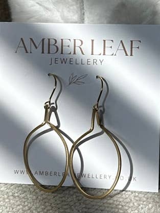 Twisted Tear Drop Earrings for wholesale by Amber Leaf Jewellery