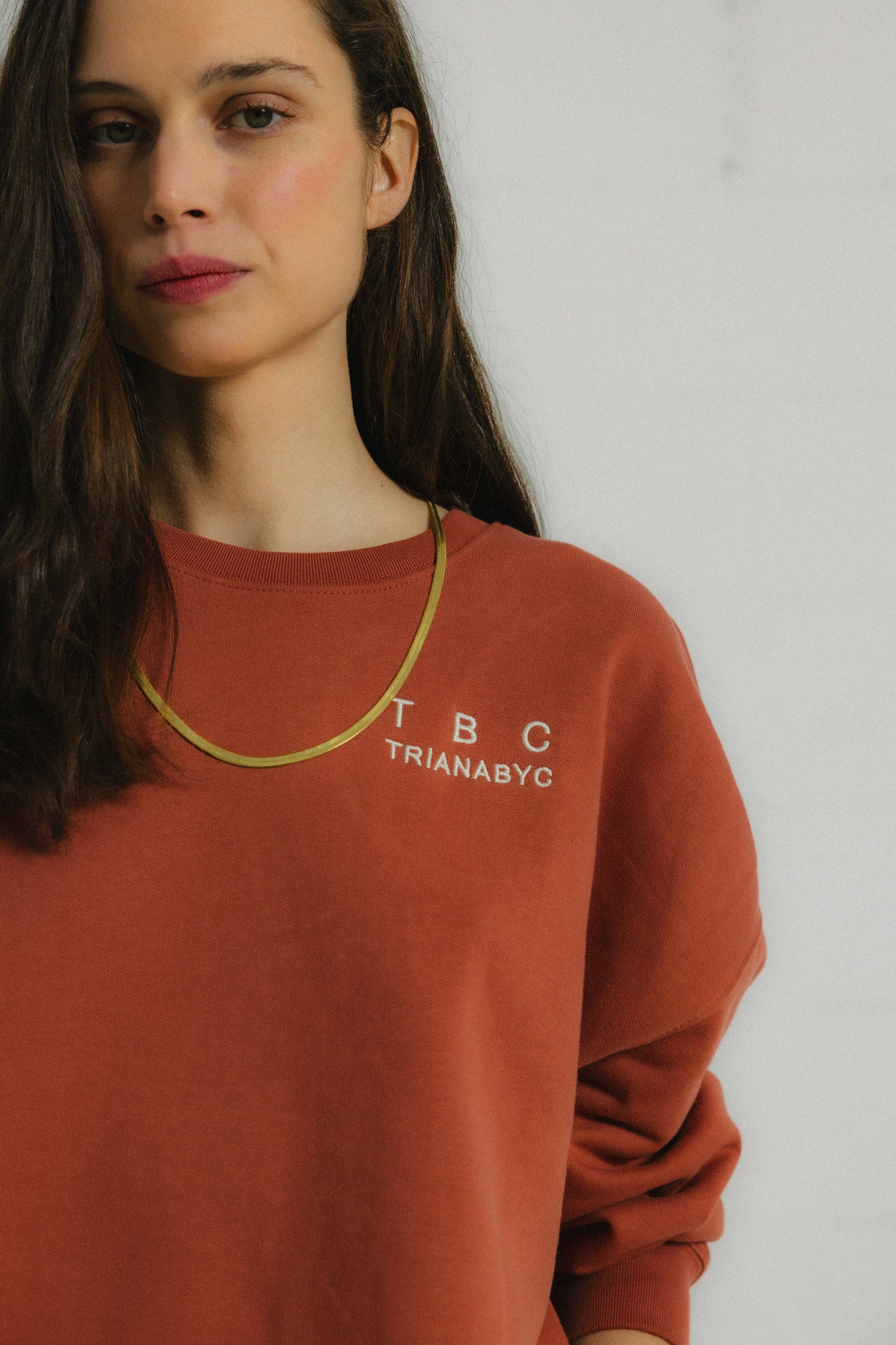 Triana by C – wholesale Sweatshirt – Women's – BIARRITZ VINTAGE EARTH SWEATSHIRT TRIANABYC6