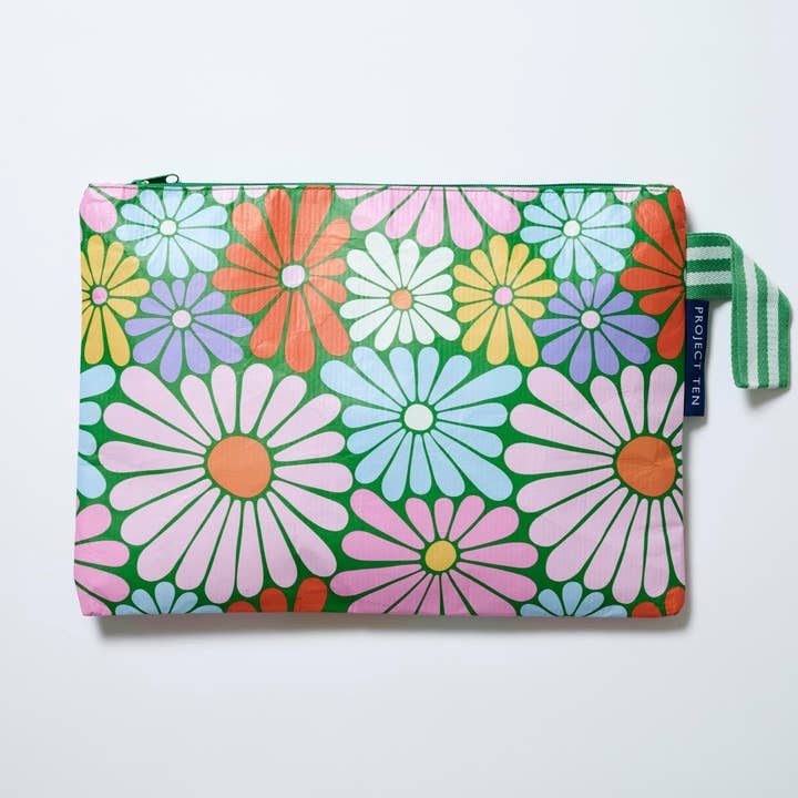 Grande pochette zippée – Enfant sauvage pour la vente par Project Ten Pty Ltd