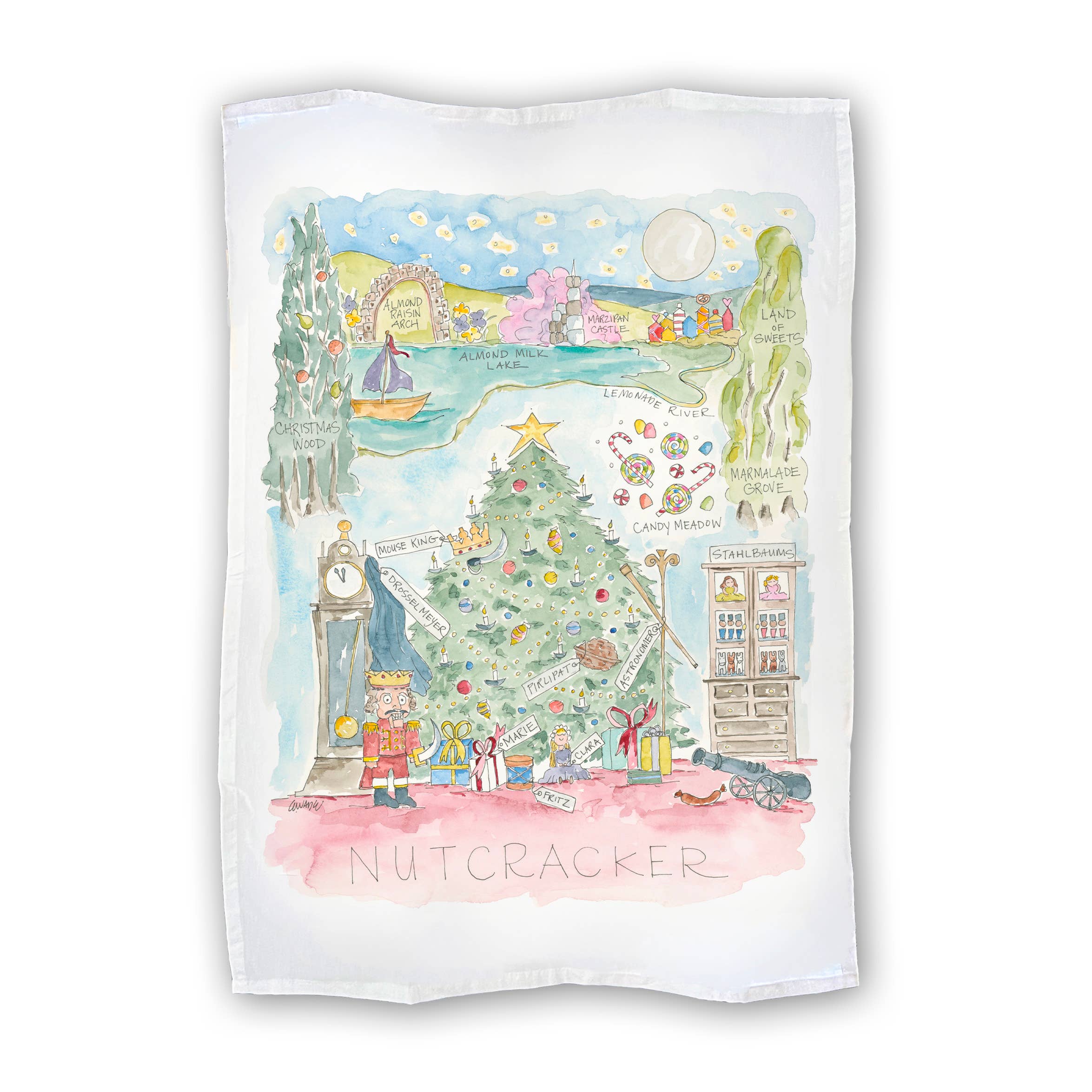 Elizabeth Wade Studio - Wholesale Tea Towel - Nutcracker Tea Towel0