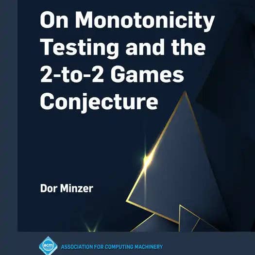 Books by splitShops - Wholesale Book - Adult - On Monotonicity Testing and the 2-To-2 Games Conjecture - Paperback