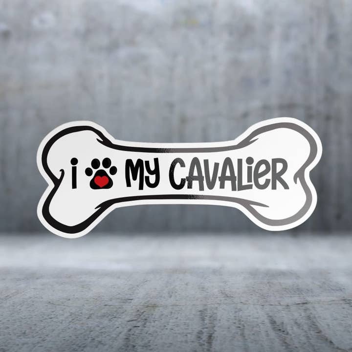 Adoro o Meu Cavalier - Autocolante por atacado de Two Feet Treats