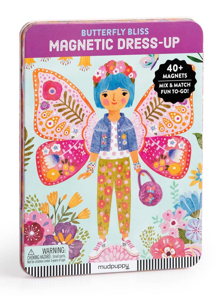 Butterfly Bliss Magnetic Dress-up for wholesale by Chronicle Books