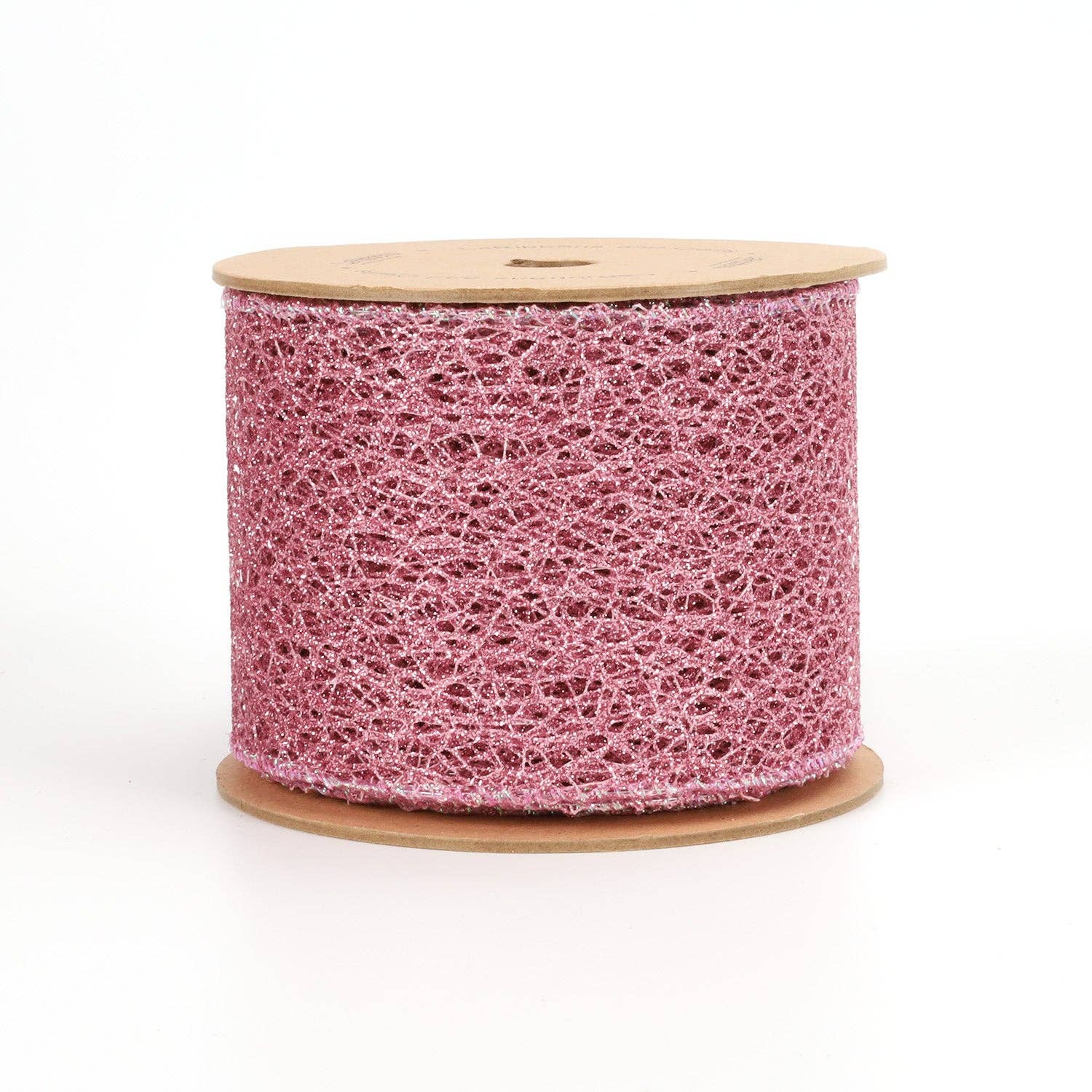 LA Ribbons Wholesale - Wholesale Ribbon - Gift Wrapping - 3" Mesh Wired Ribbon | Pink | 10 Yard Roll2