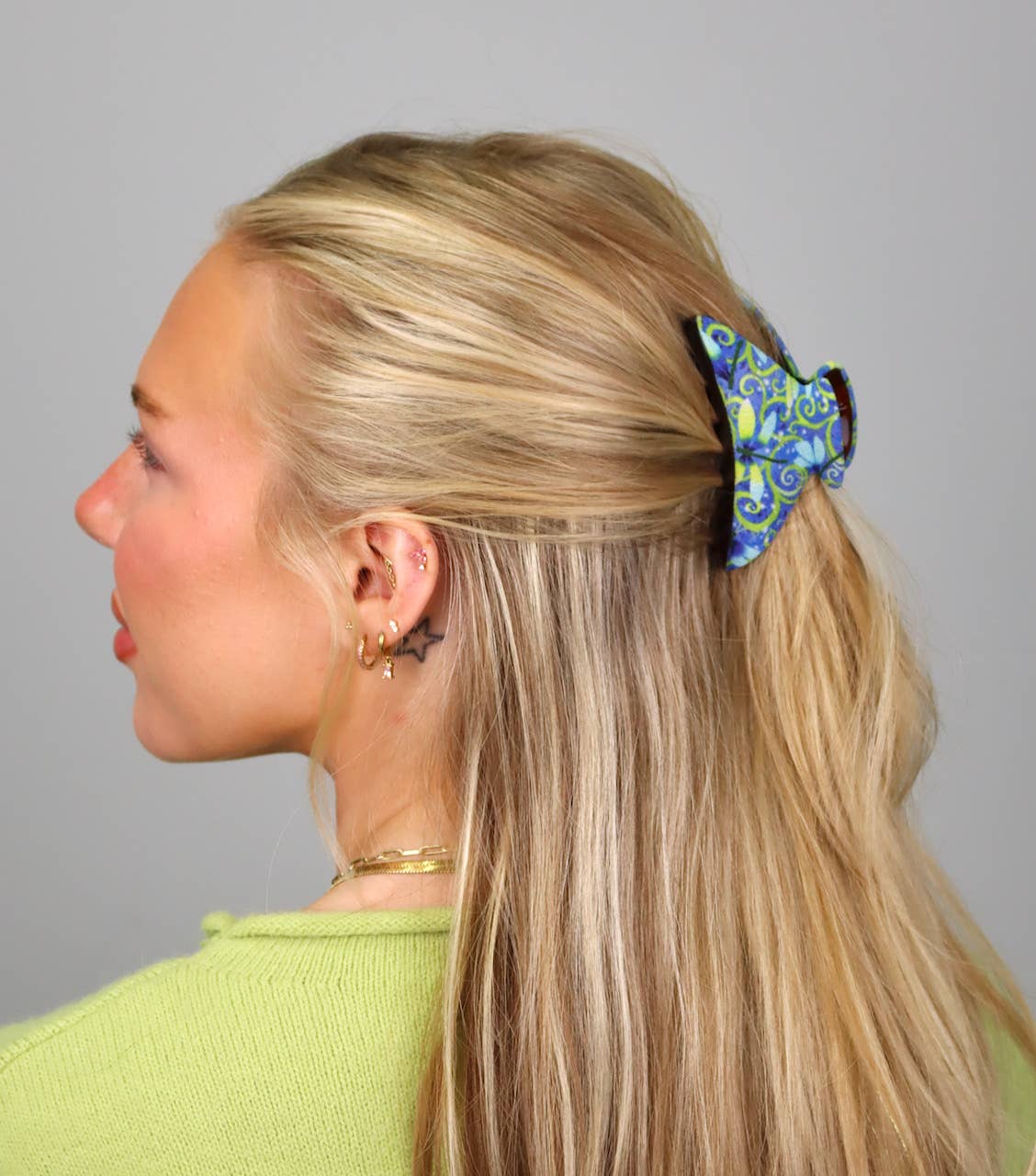 Kimono Clips - Wholesale Hair Clip - Women's - 224a Large Squeeze Assorted1