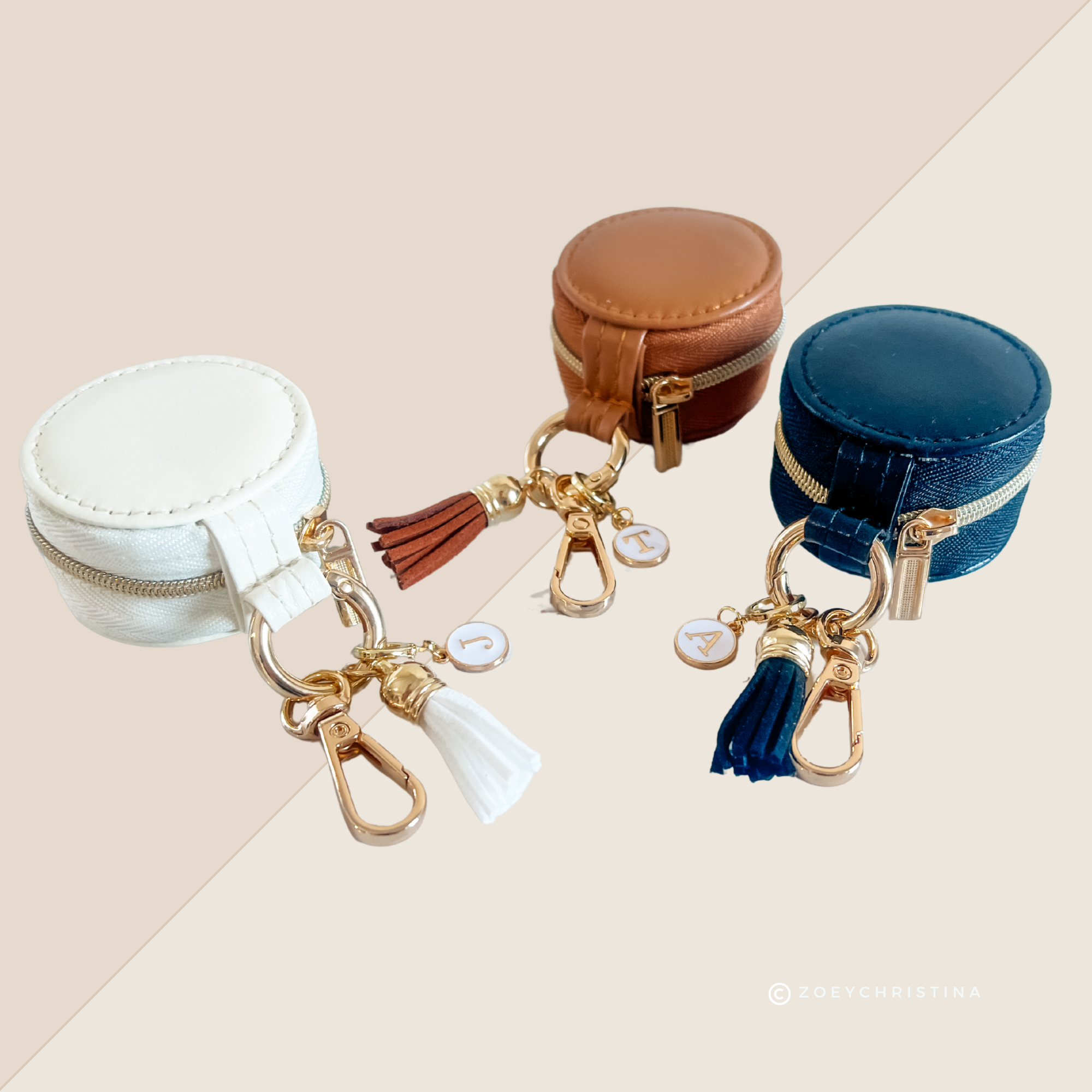 Zoey Christina - Venta al por mayor Llavero - Mujer - Llavero con Mini Joyero y Borla – 3 Opciones de Color5