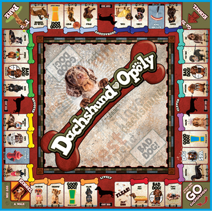 Cheatwell Games – wholesale Board game – Dachshund Opoly - A game celebrating the Dachshund2