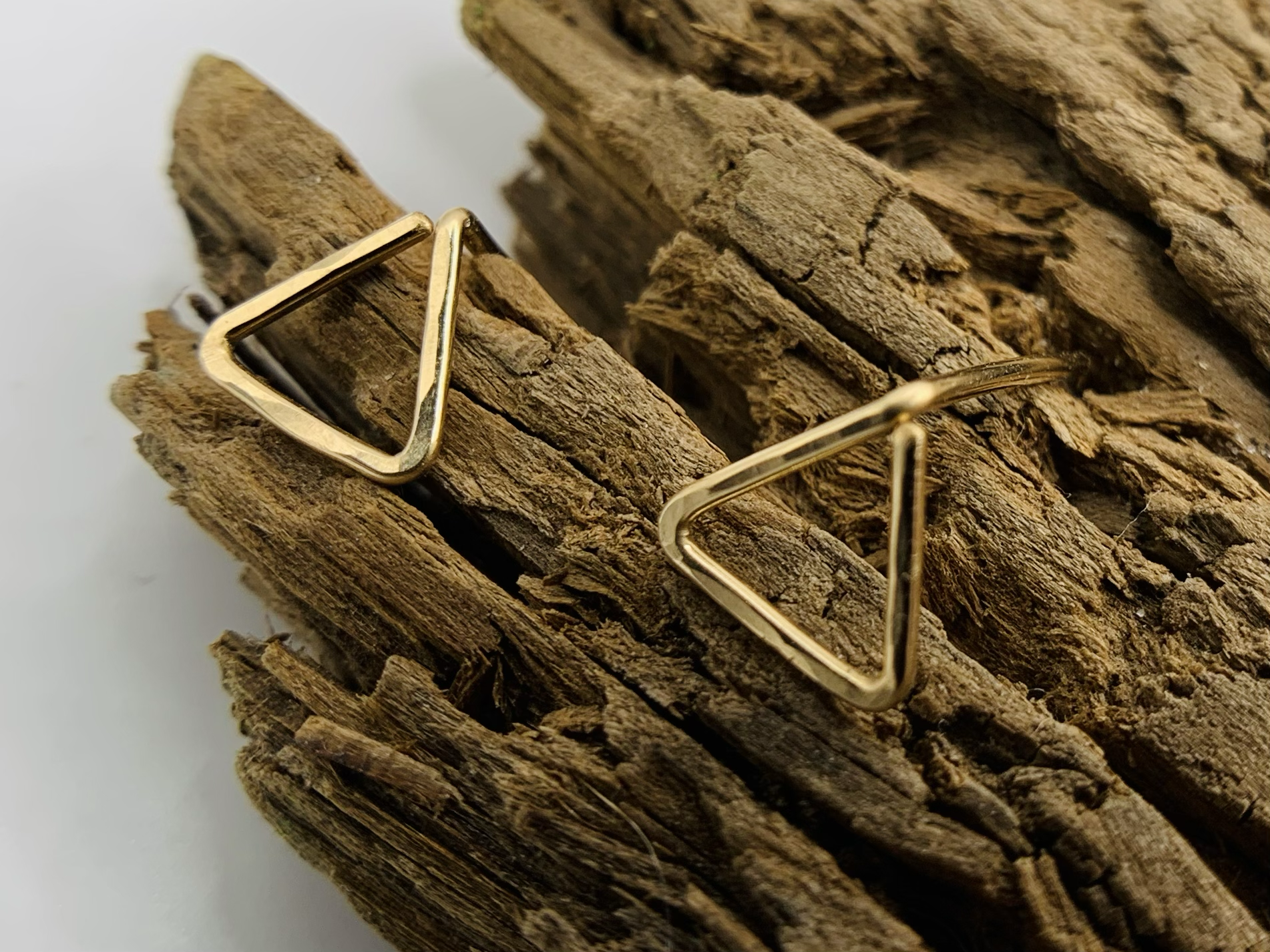 Rachel Renee Jewelry - Wholesale Stud/Post Earrings - JAMIE Triangle Hammered Stud3