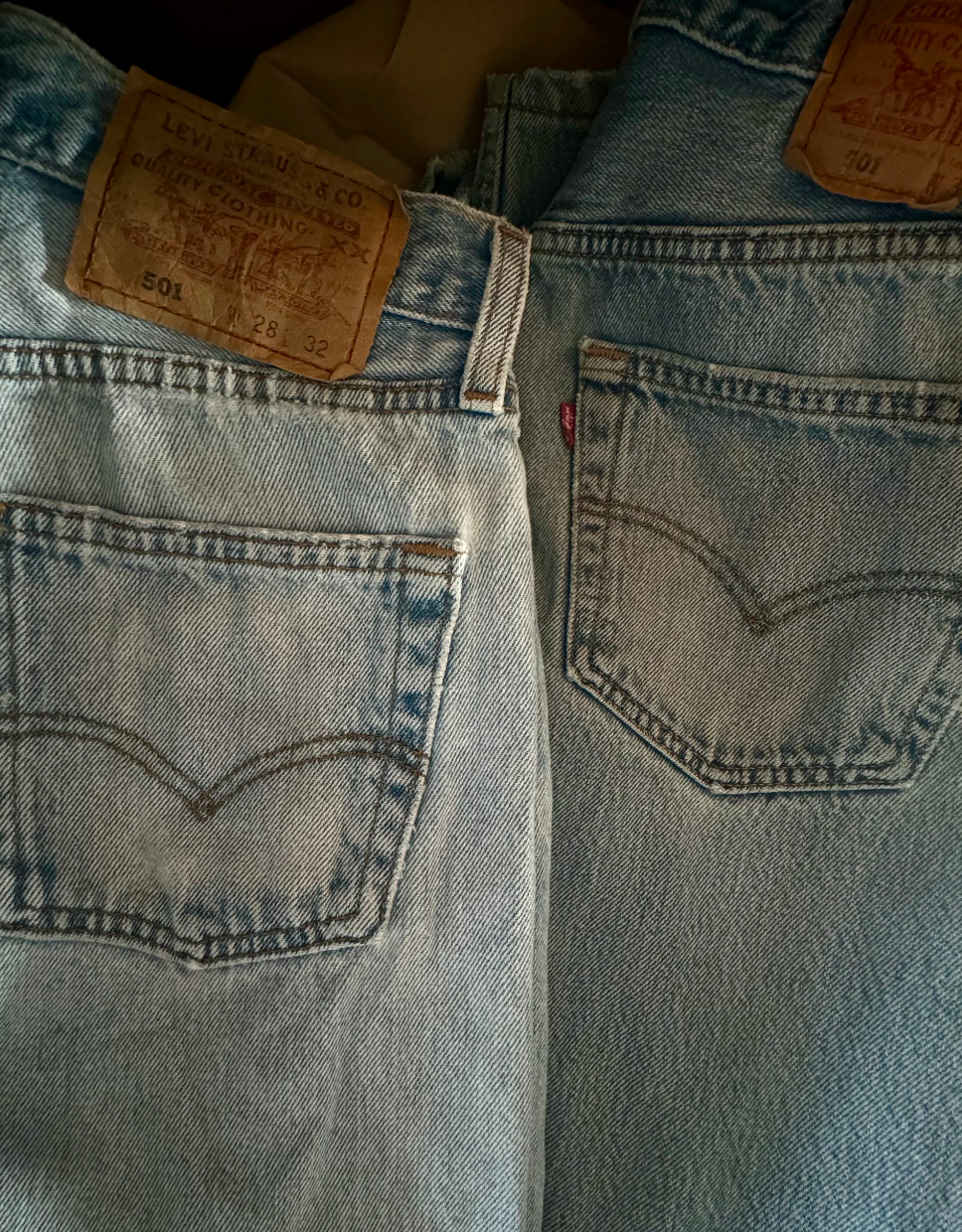Lavage moyen Unisexe/Homme - Jeans Levi's Vintage 501 uniquement - Lavage moyen en vente sur Faire4