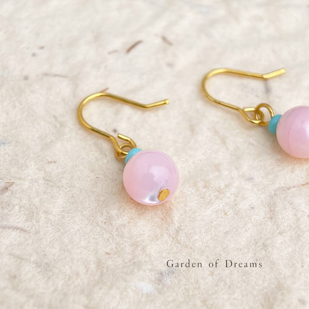 Bright MacMing - Wholesale Dangle Earrings - Peach Blossom Earrings 1