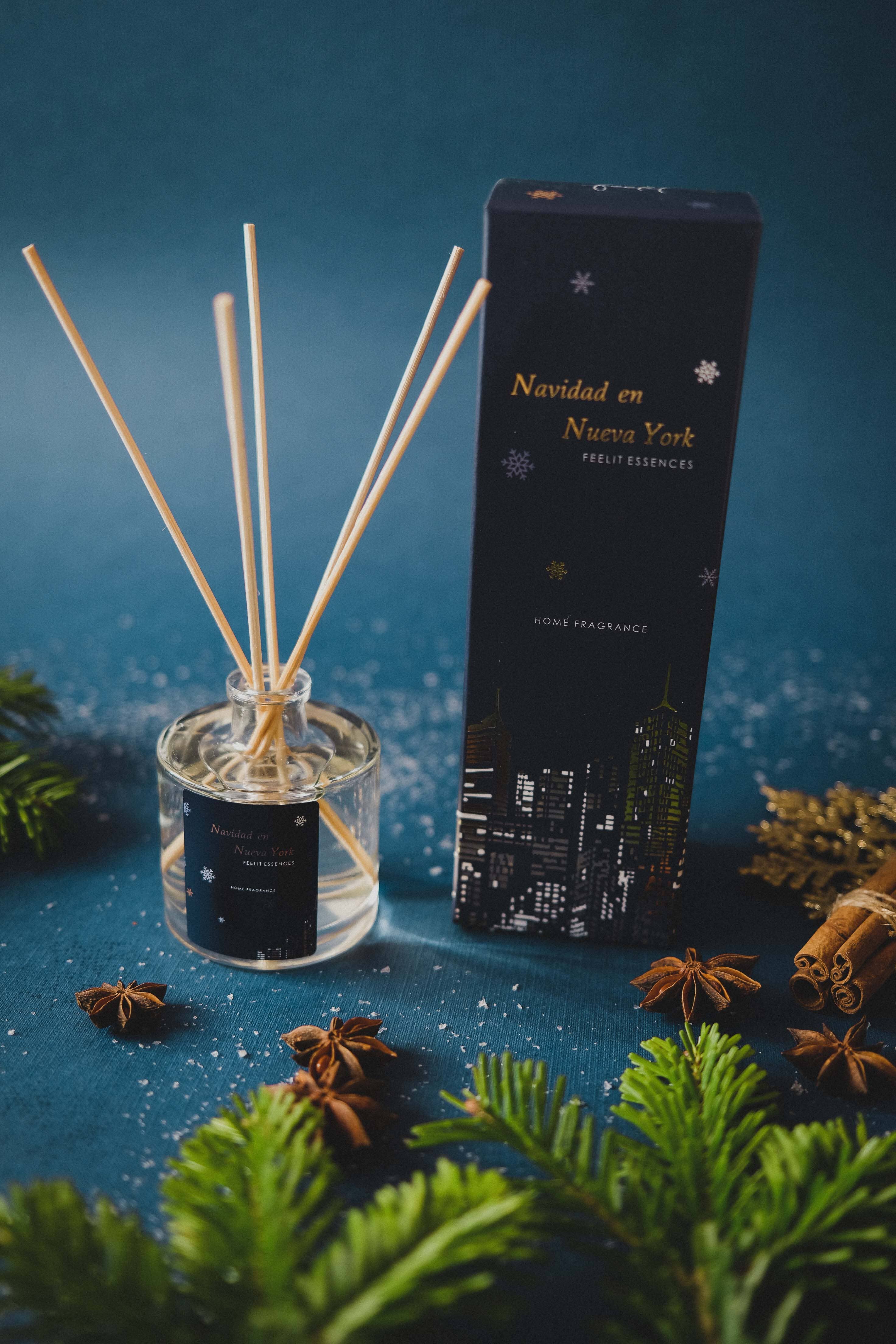 FEELIT-ESSENCES – difusor de fragrâncias por atacado – Difusor com varetas - Coleção Natal em Nova York2