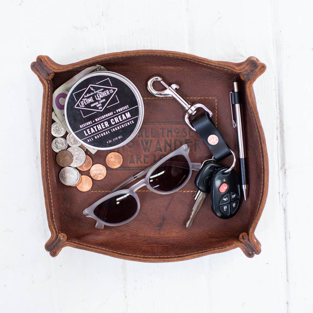 Lifetime Leather Co - Wholesale Decorative Tray - Leather Valet Tray3