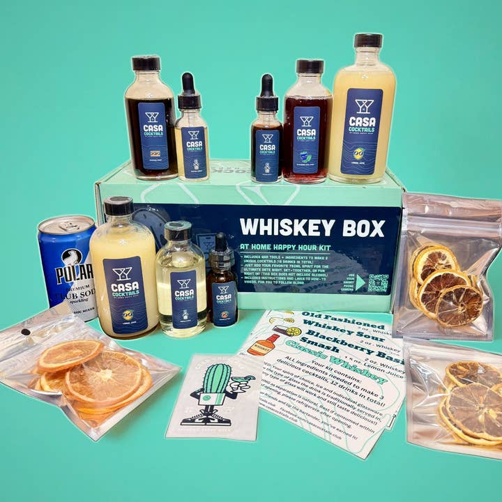 Kit de cocktails au whisky Casa Cocktails avec garnitures pour la vente par Casa Cocktails