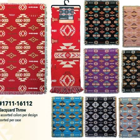 16112 Jacquard Woven Throw for wholesale by Silicon Valley Textiles, Inc