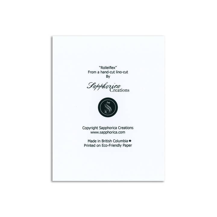 Sapphorica Creations - Wholesale Everyday Greeting Card - Sapphorica Creations Rolleiflex Art Card1