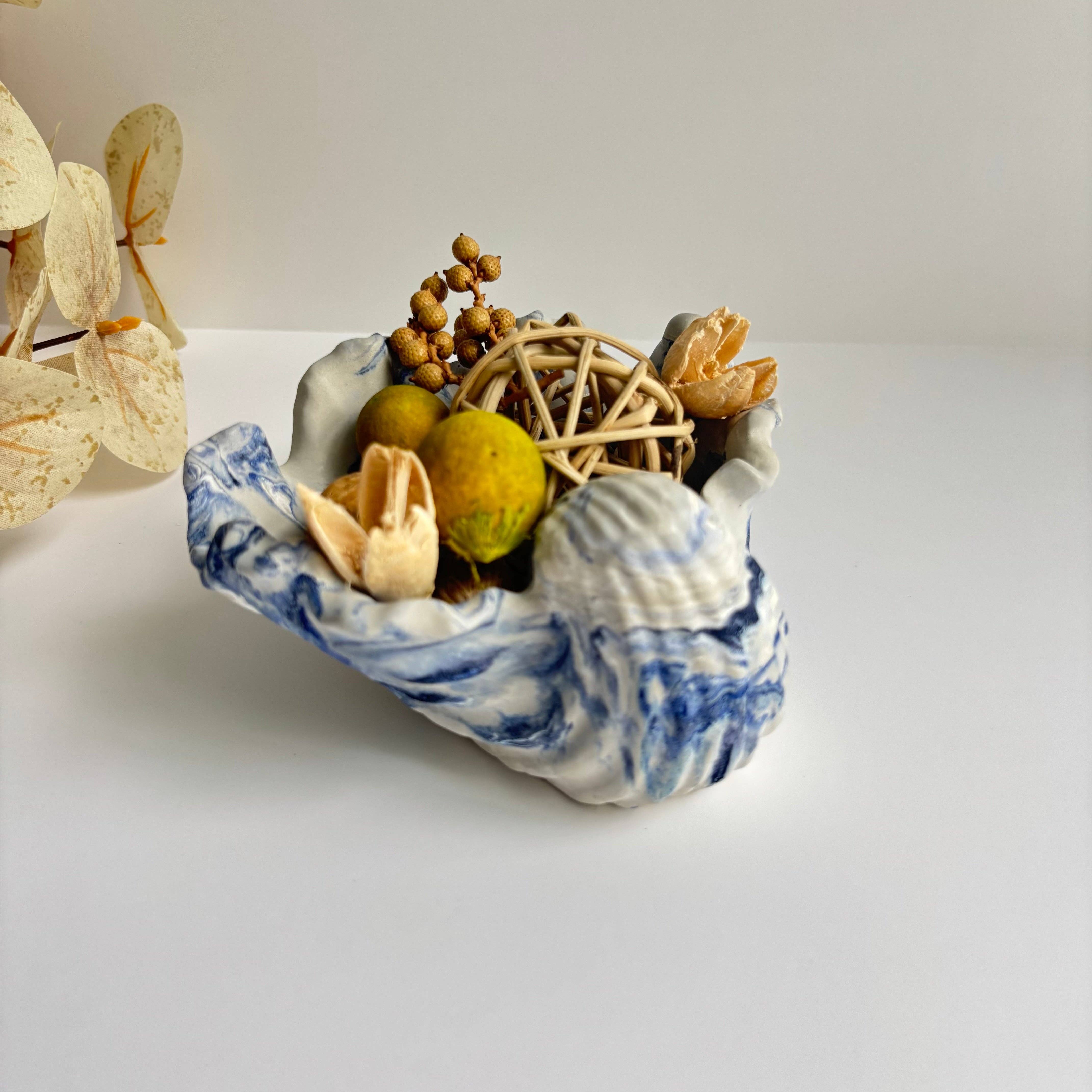 Fancy Concrete - Wholesale Decorative Plate/Dish/Bowl - Selene - Shell Bowl-Dish2