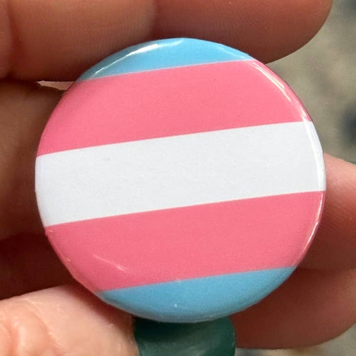 Bouton Pinback drapeau transgenre pour la vente par Stone Donut Design, LLC