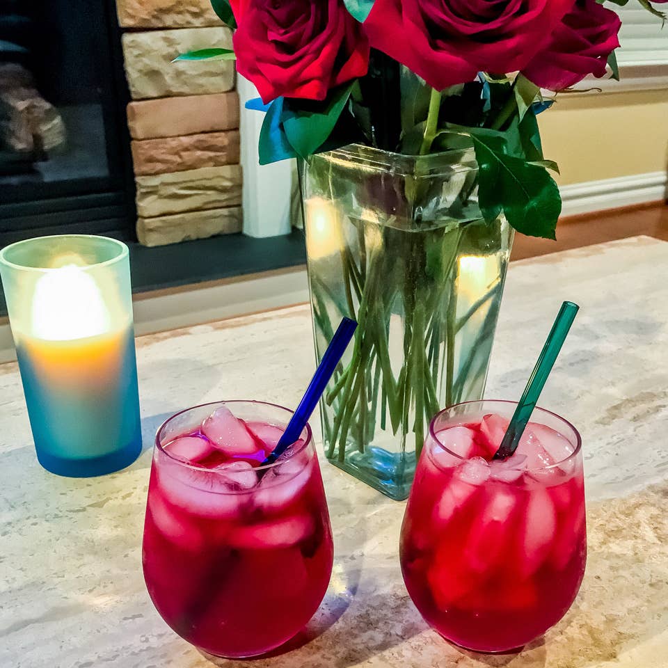 HeartStraws - Wholesale Drinking Straw - Reusable Glass Straw 7" x 8mm Straight4