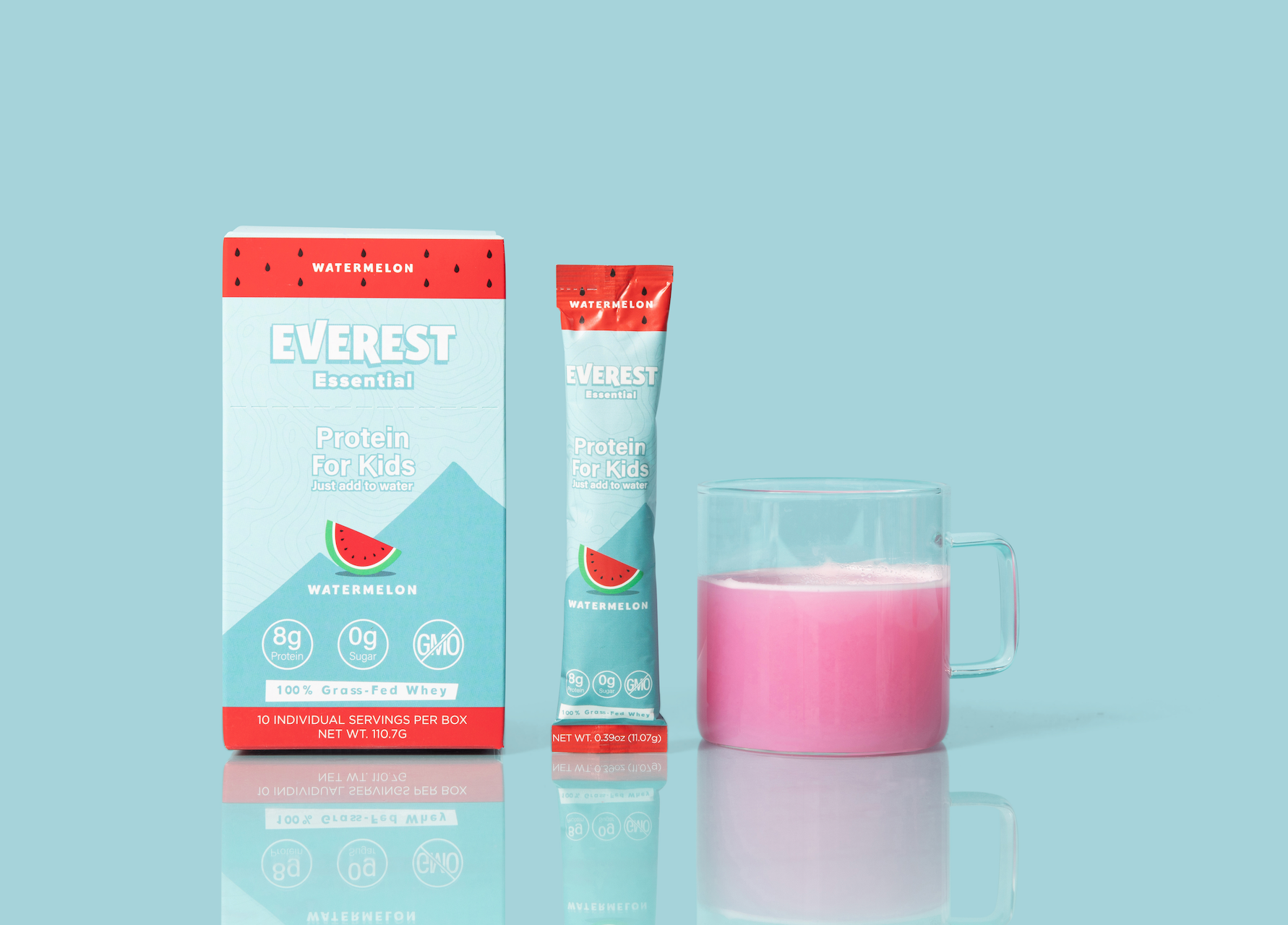 Everest Essential – wholesale Protein/superfood powder – Everest Essential Watermelon Protein for Kids 10ct Box3