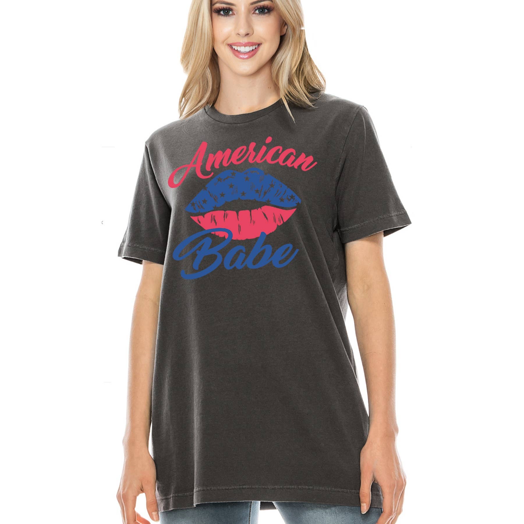 Amused by Blue - Wholesale T-Shirt (Graphic) - Women's -  AMERICAN Babe4