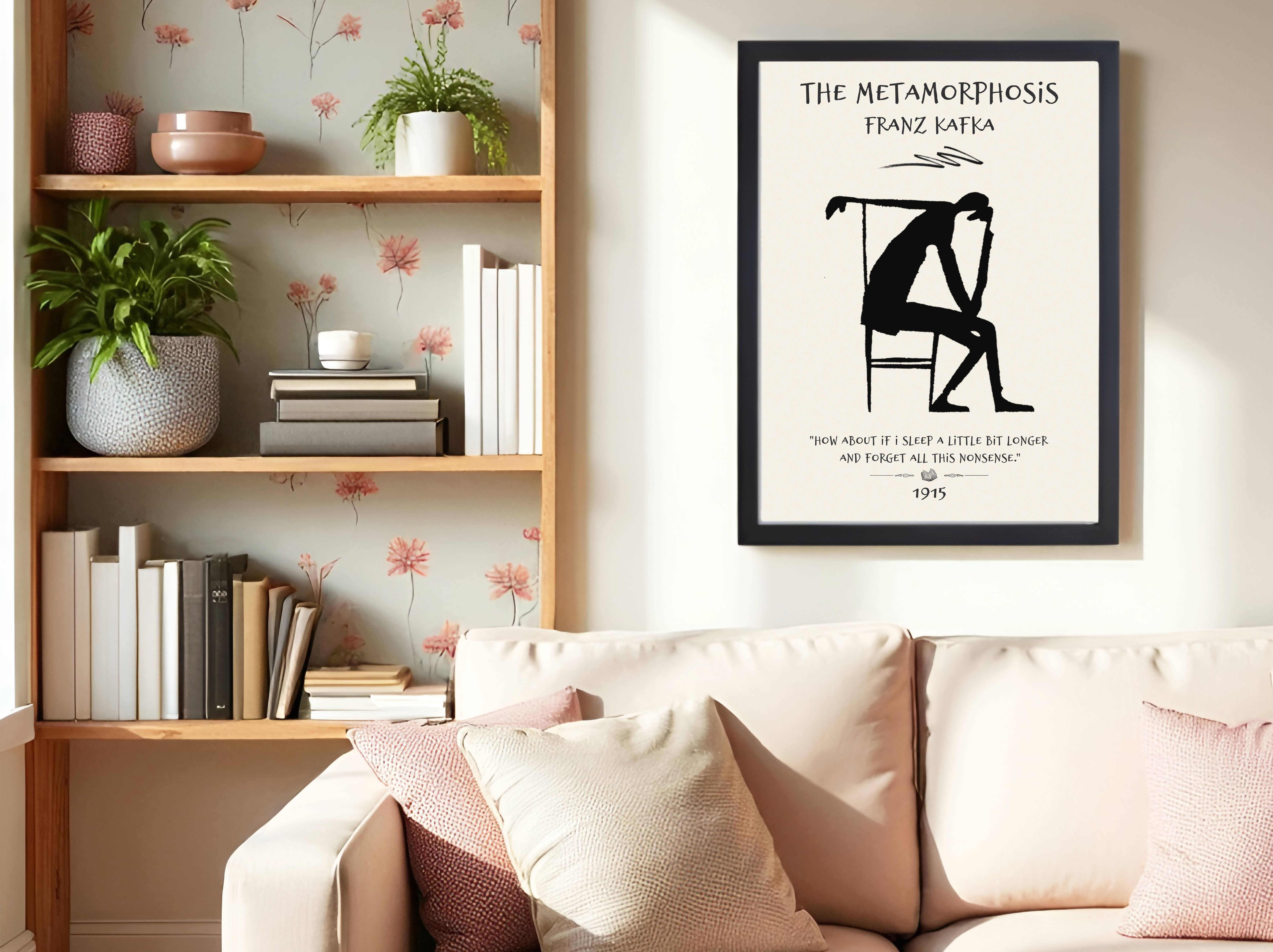 Beyond the Shelf – wholesale Art print – The Metamorphosis, Franz Kafka, Book Quote Art9
