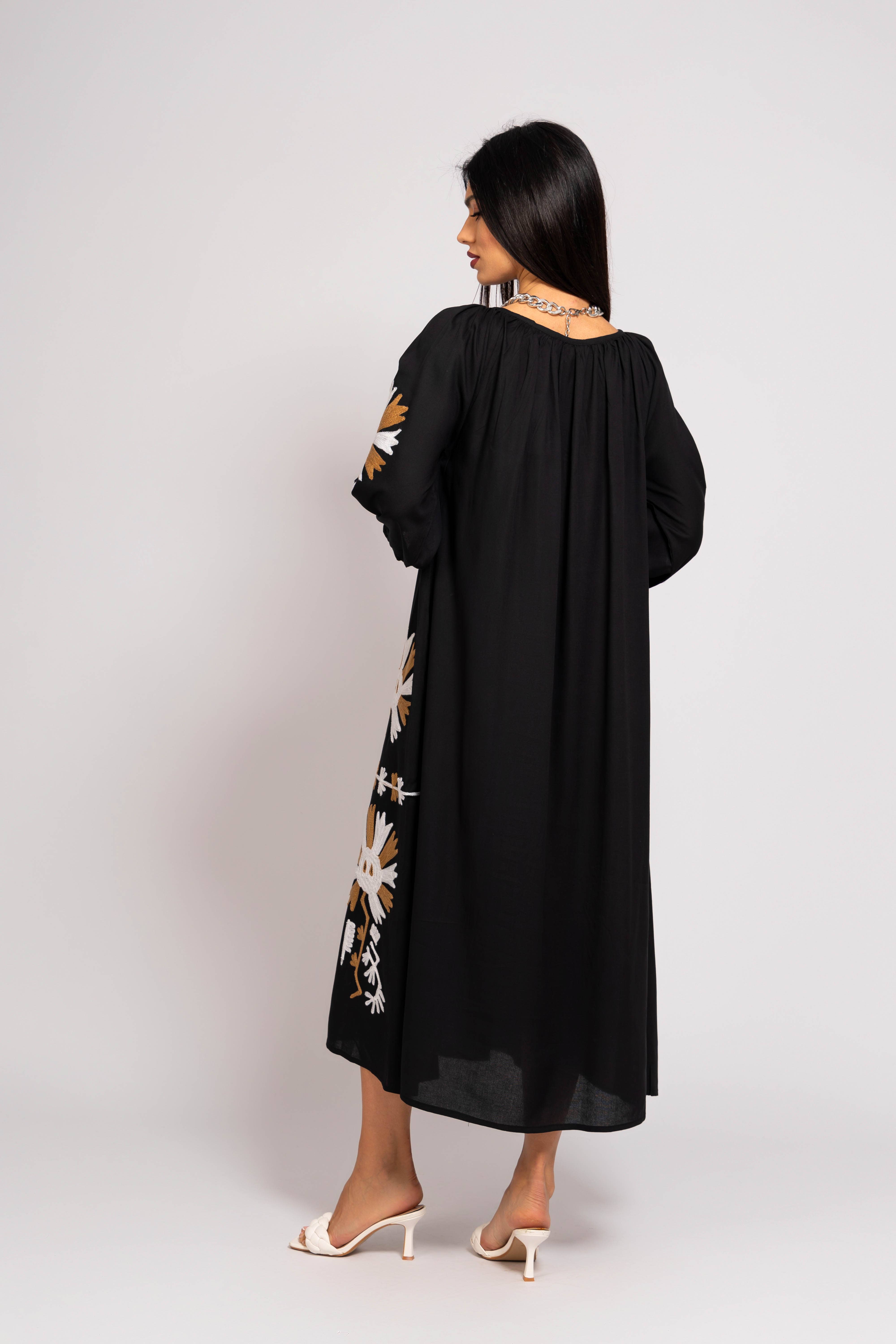 FAME GREECE - Wholesale Kaftan - Women's - F-182 EMBROIDERY LONG KAFTAN3