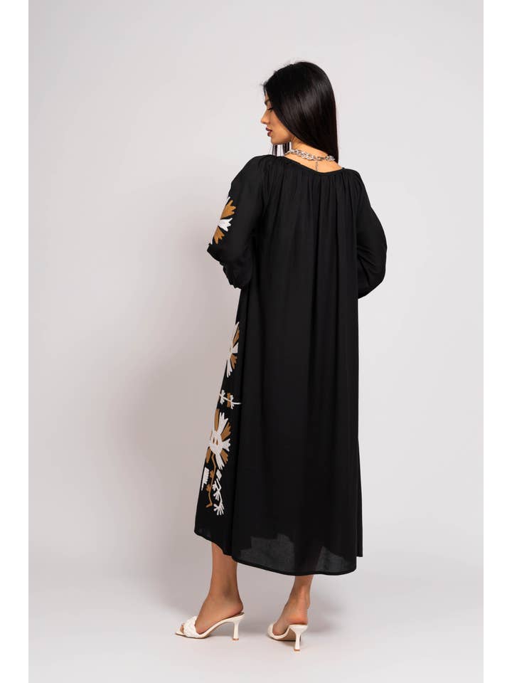 FAME GREECE - Wholesale Kaftan - Women's - F-182 EMBROIDERY LONG KAFTAN3