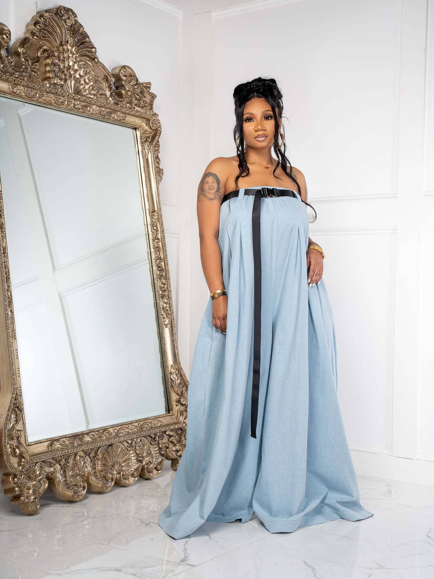 MB Fashion Wholesale - Wholesale Jumpsuit - Women's - MB FASHION SEXY WAISTBAND TUBE TOP JUMPSUIT 0573LY2