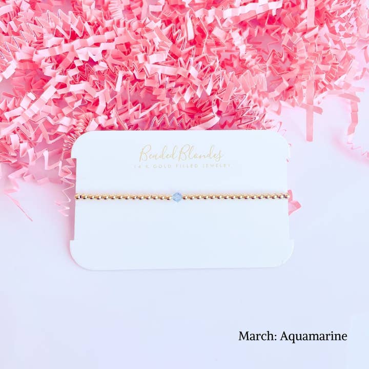 Beaded Blondes – Großhandel Perlenarmband – Birthstone Swarovski-Armband-Kollektion, 12 Stück4