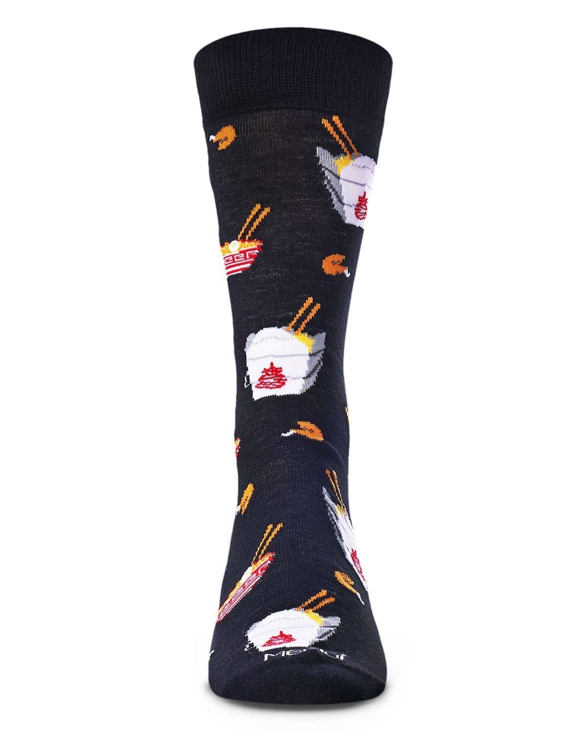 Infinity Classics International Inc. - Wholesale Socks - Men's - MeMoi Let's Order Takeout Bamboo Blend Men's Crew Socks1