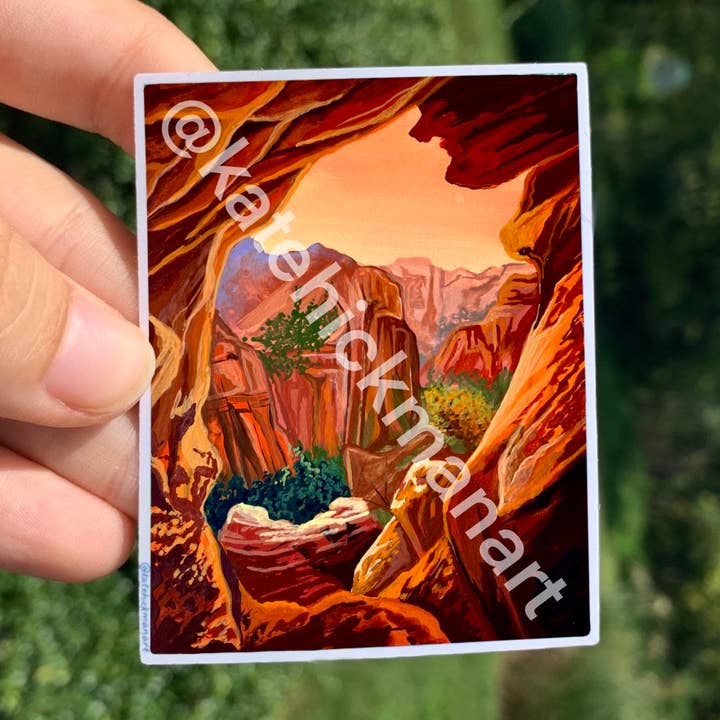 Bryce Canyon National Park Sticker for wholesale by Kate Hickman Art