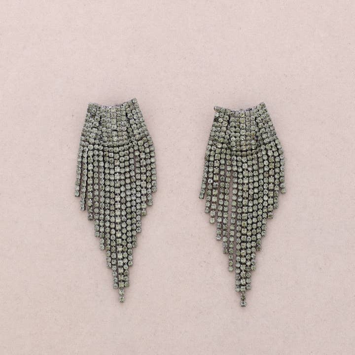 Boucles d'oreilles en métal cristallin pour la vente par Sonata