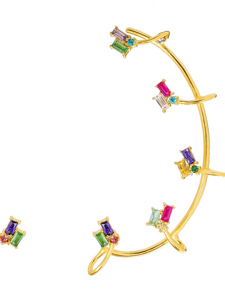 Earcuff Lempicka Multicolor für den Großhandel von Lavani Jewels